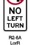 No Left Turn a